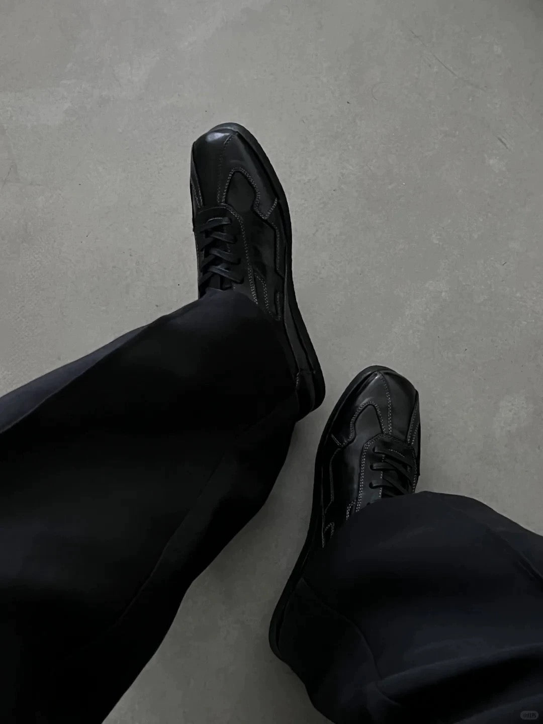 Day One Unisex Black Leather Sneakers
