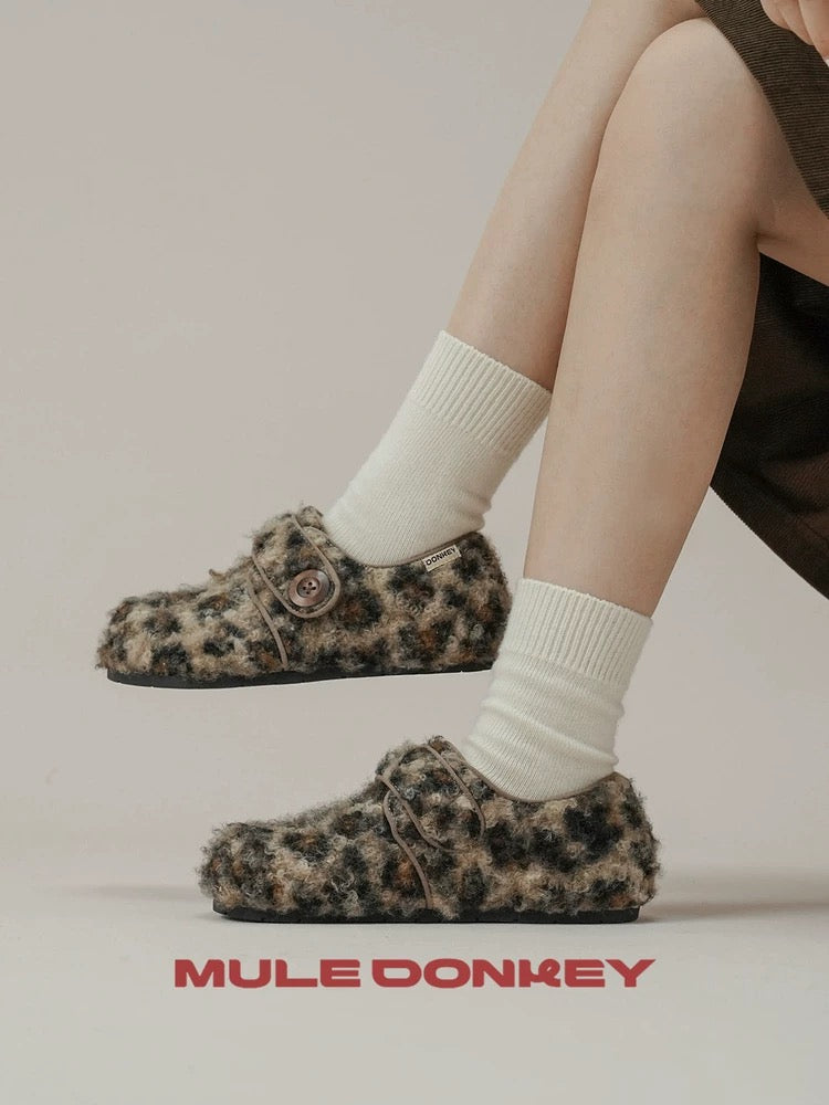 MULE DONKEY Women's Fuzzy Clog Mule