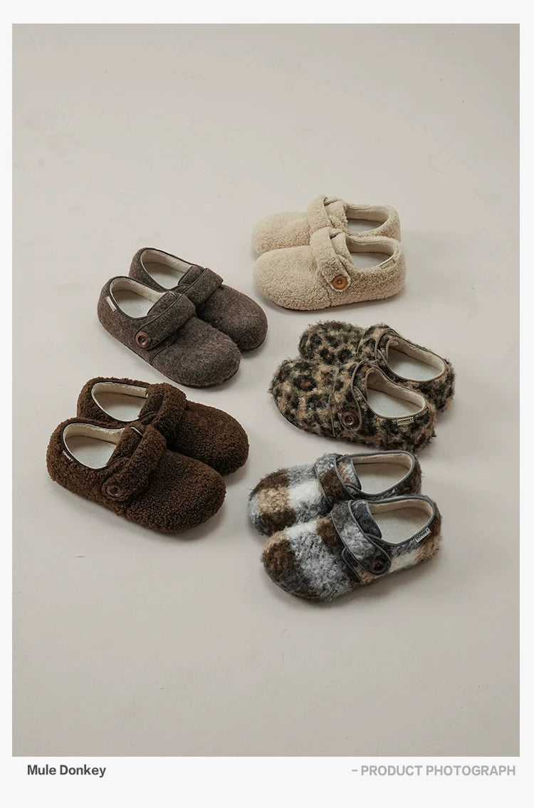 MULE DONKEY Women's Fuzzy Clog Mule
