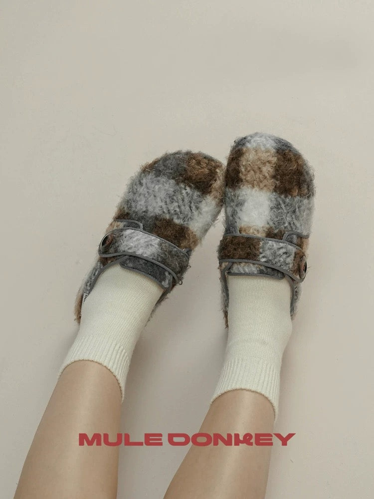 MULE DONKEY Women's Fuzzy Clog Mule