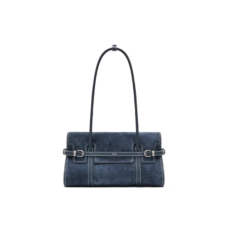 MUVA Suede Leather Shoulder Bag