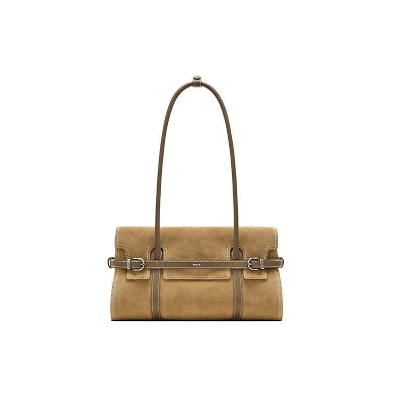 MUVA Suede Leather Shoulder Bag