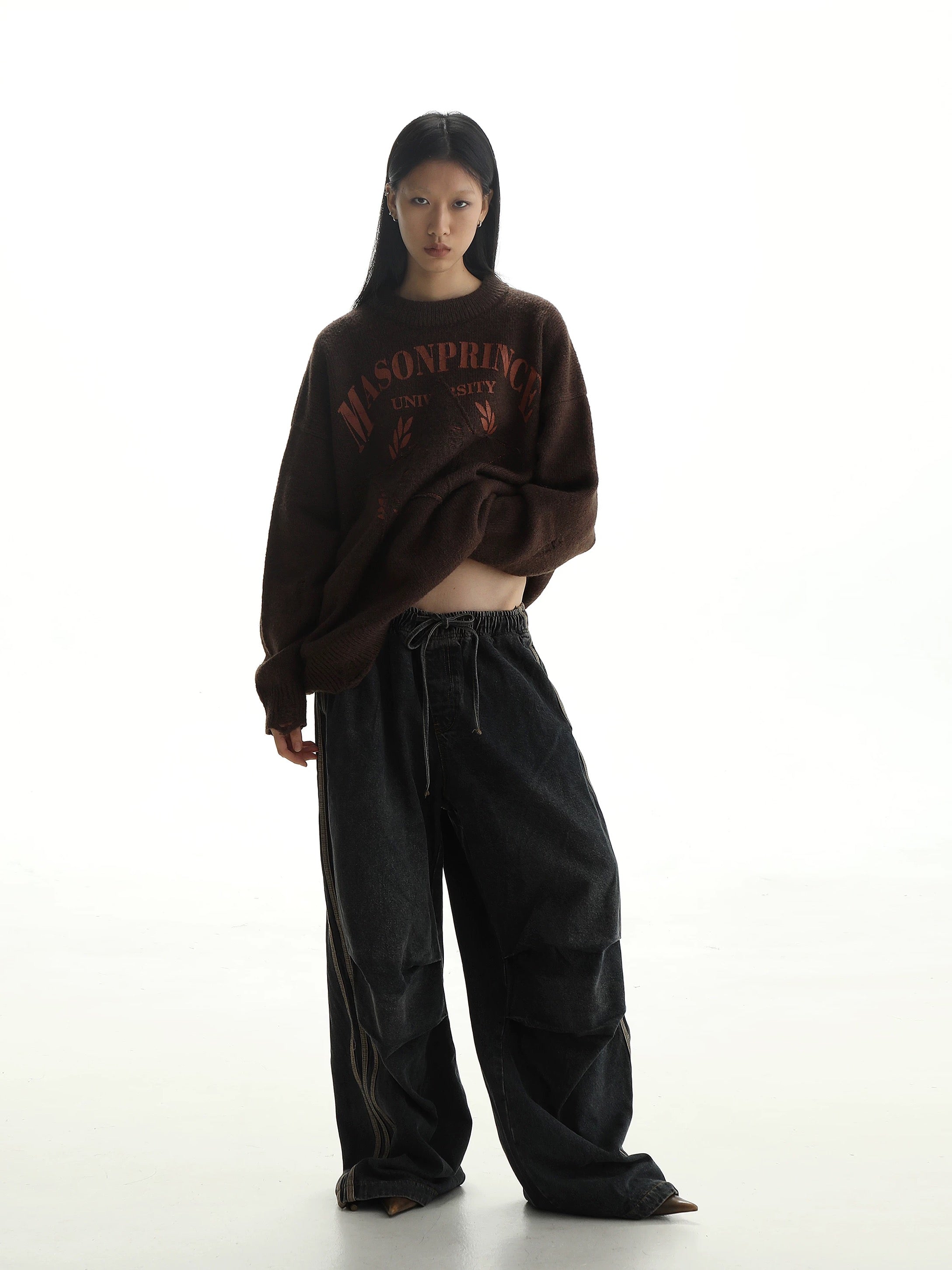 MASONPRINCE Autumn/Winter Relaxed-fit Parachute Denim Jeans