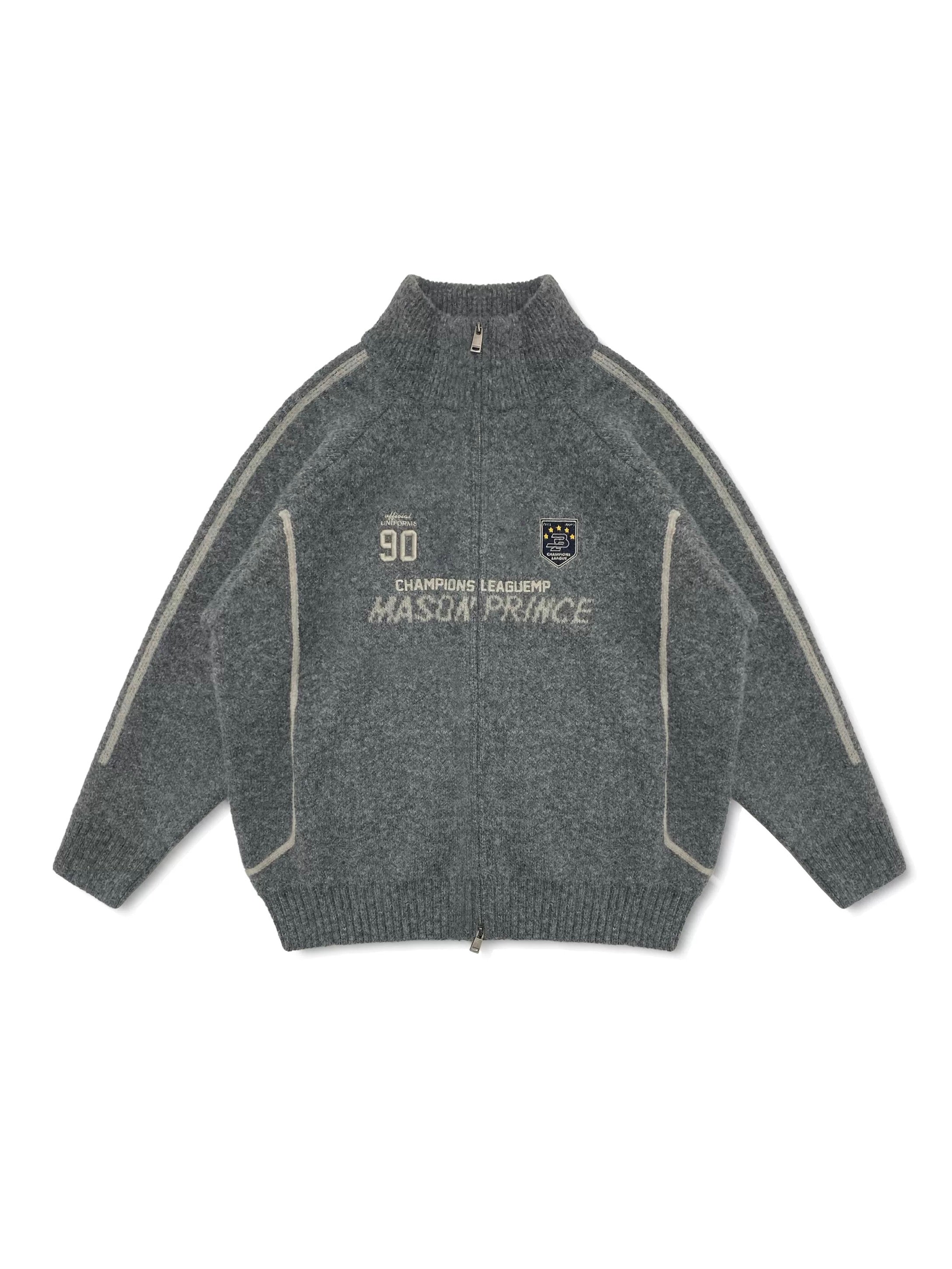 MASONPRINCE Autumn/Winter Striped Sweater Zip-up