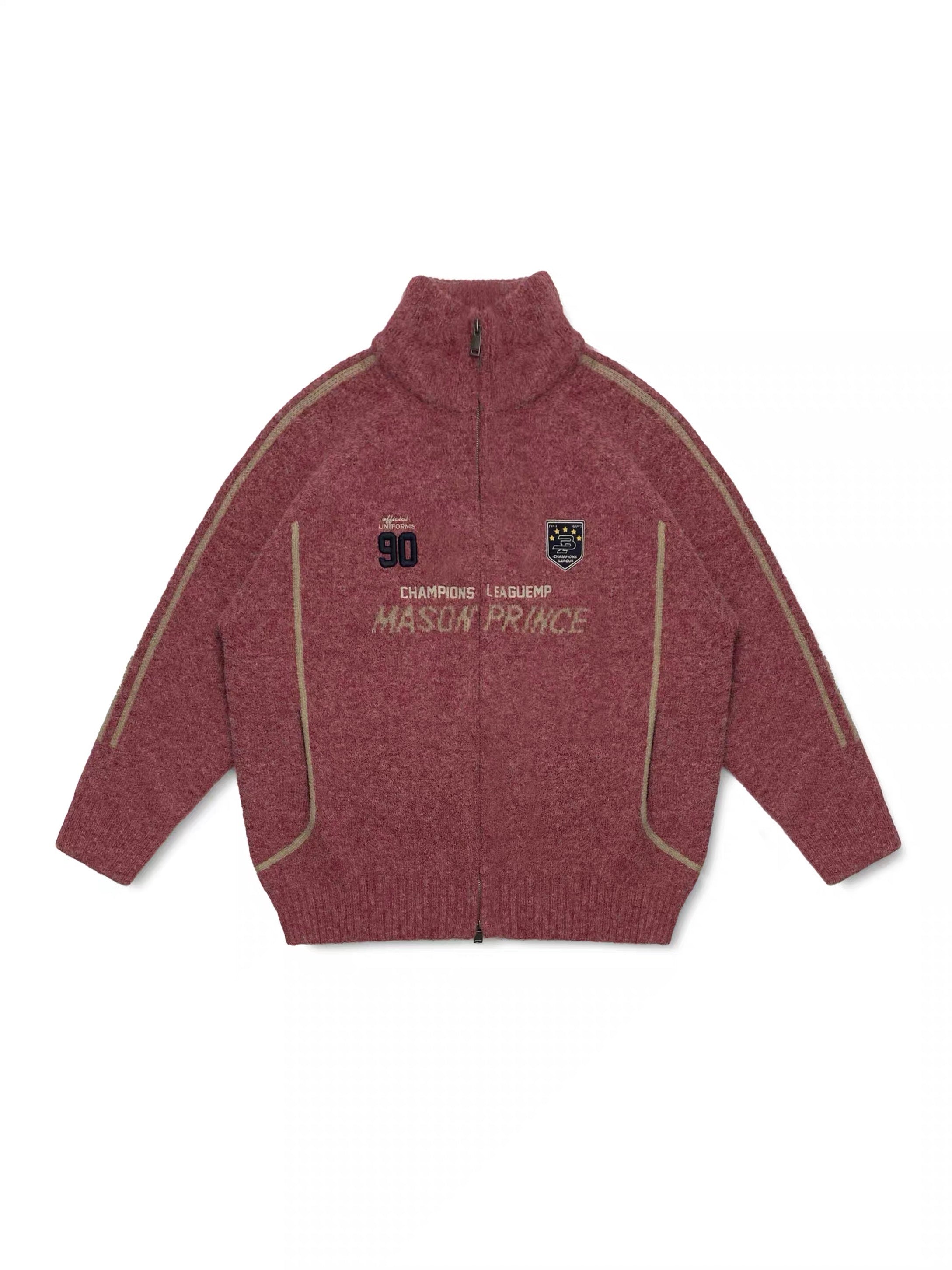 MASONPRINCE Autumn/Winter Striped Sweater Zip-up