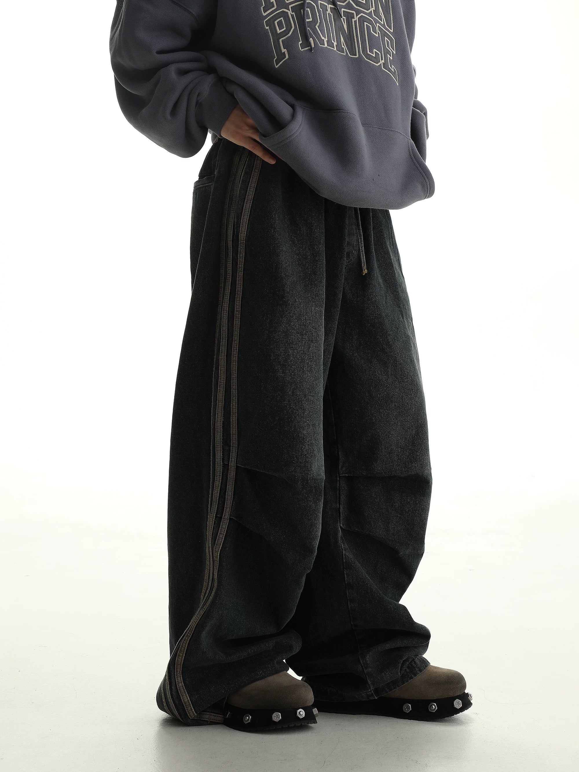 MASONPRINCE Autumn/Winter Relaxed-fit Parachute Denim Jeans