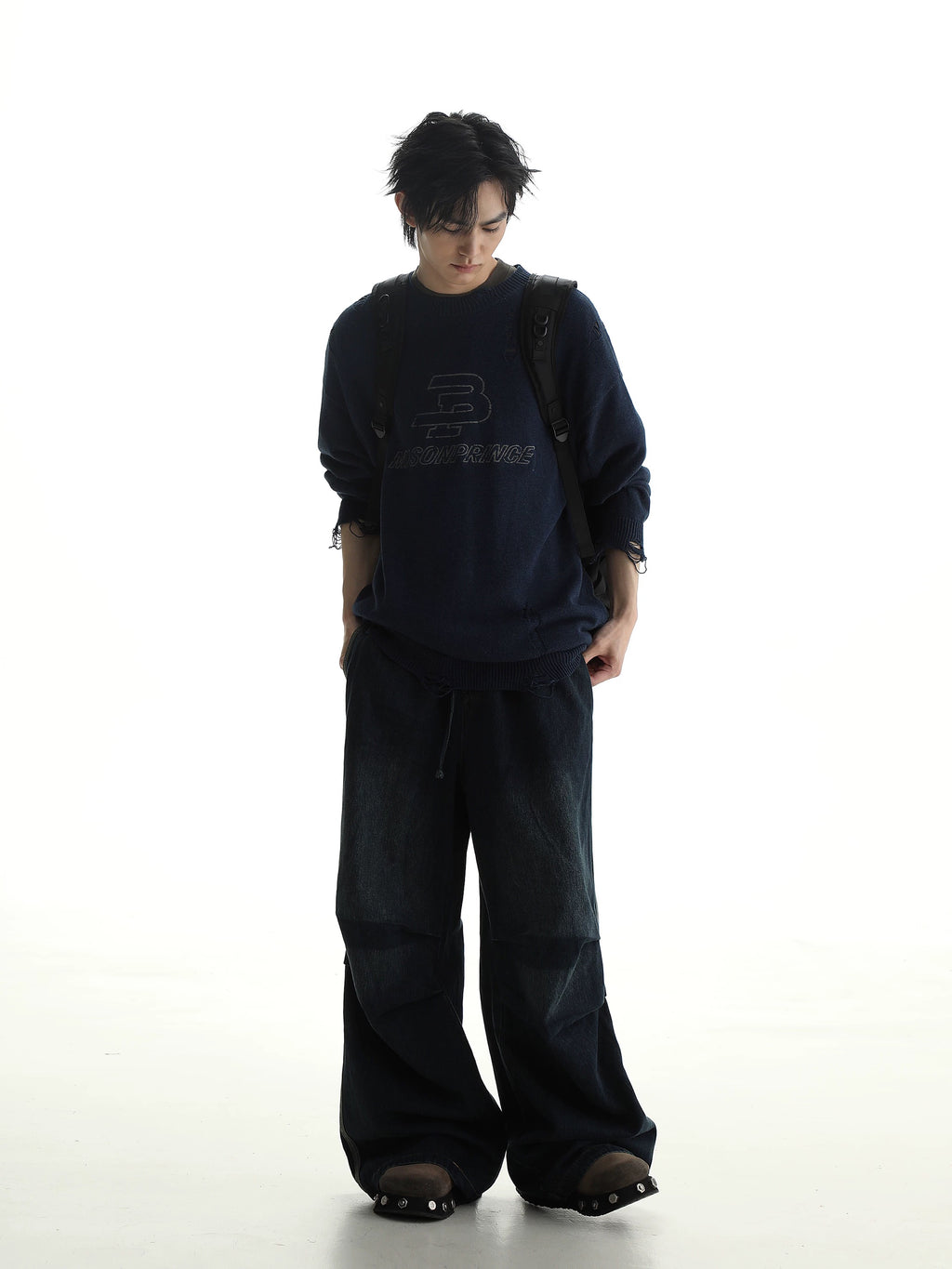 MASONPRINCE Autumn/Winter Relaxed-fit Parachute Denim Jeans