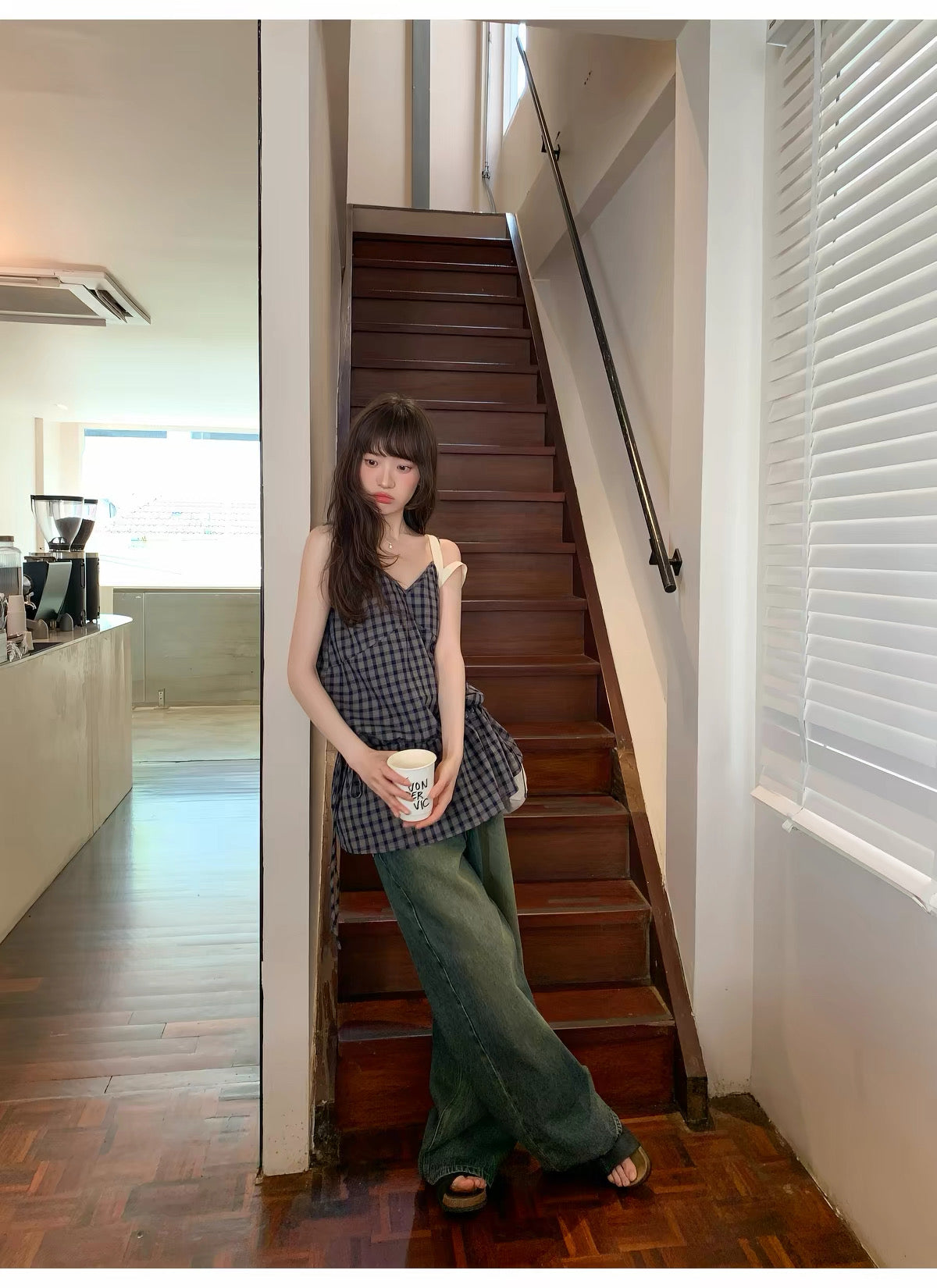 KANO Vintage Wash Wide-Leg Denim Jeans