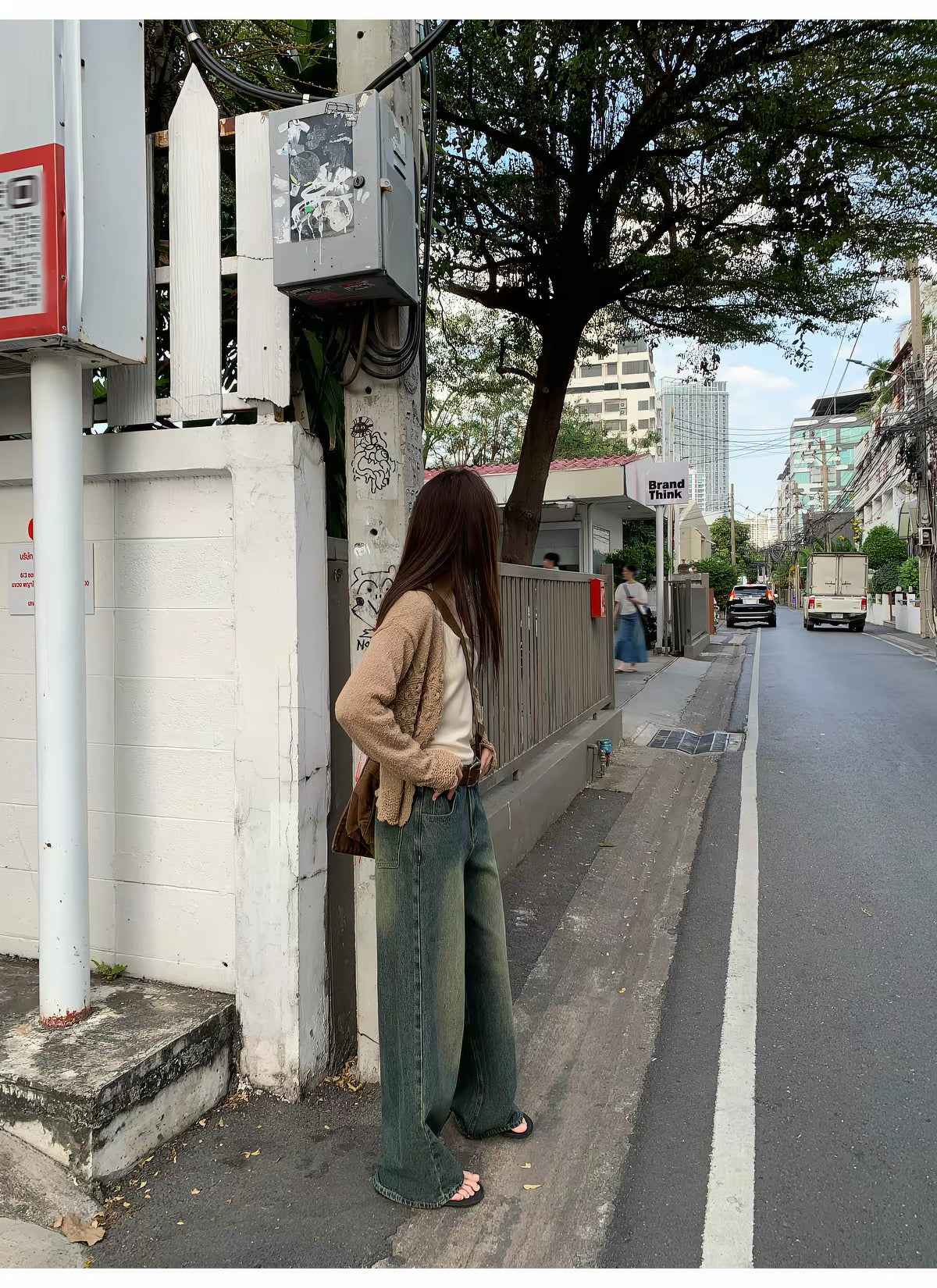 KANO Vintage Wash Wide-Leg Denim Jeans