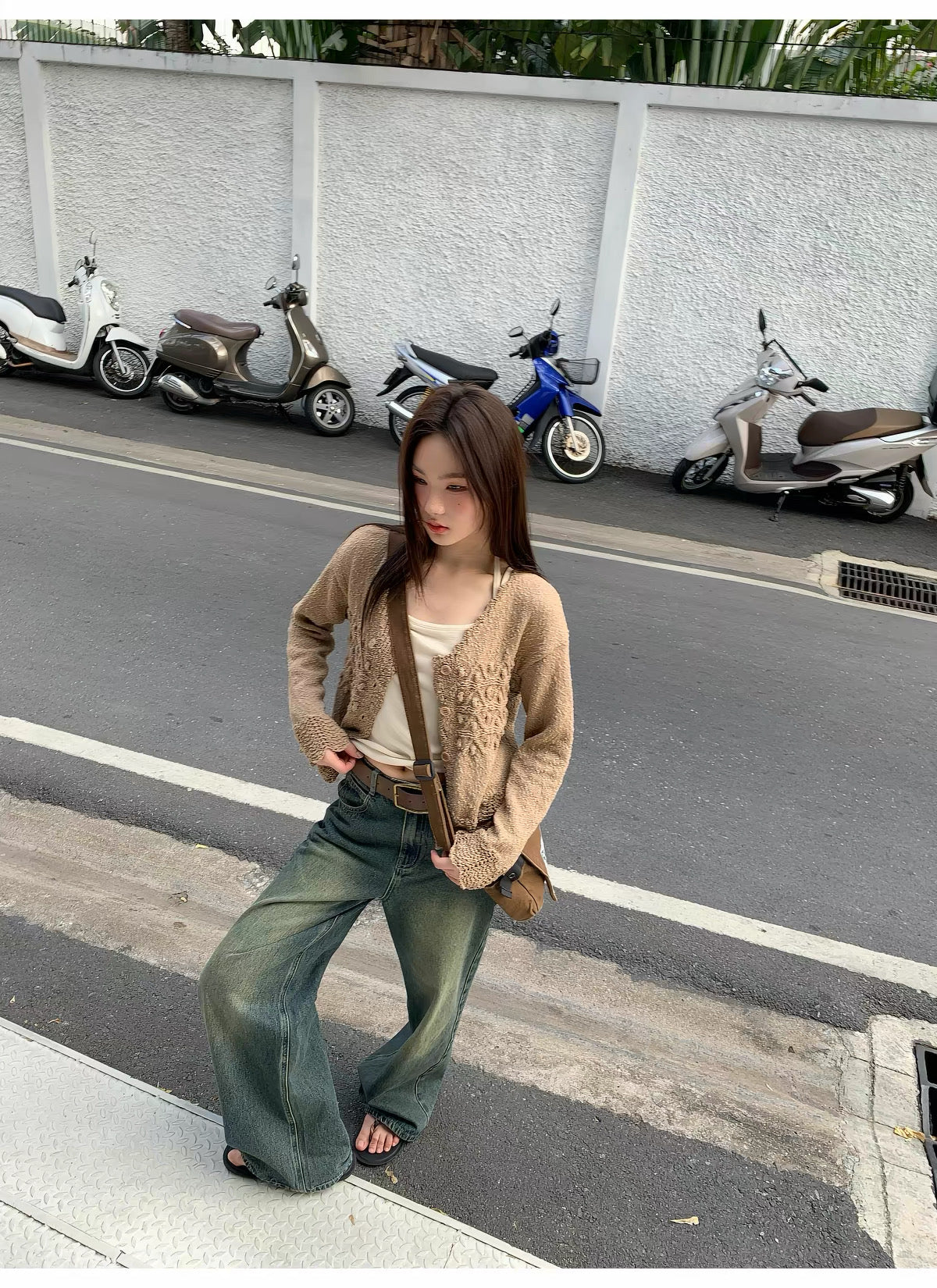 KANO Vintage Wash Wide-Leg Denim Jeans
