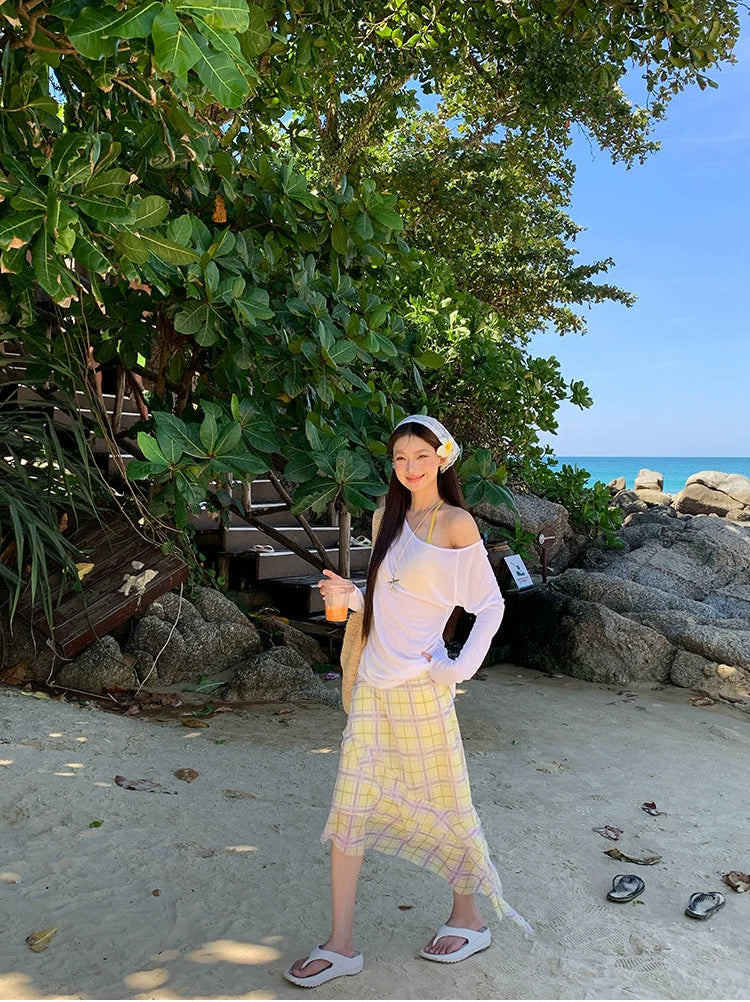 HRG Sun Protection Long-Sleeve Cover-Up Top