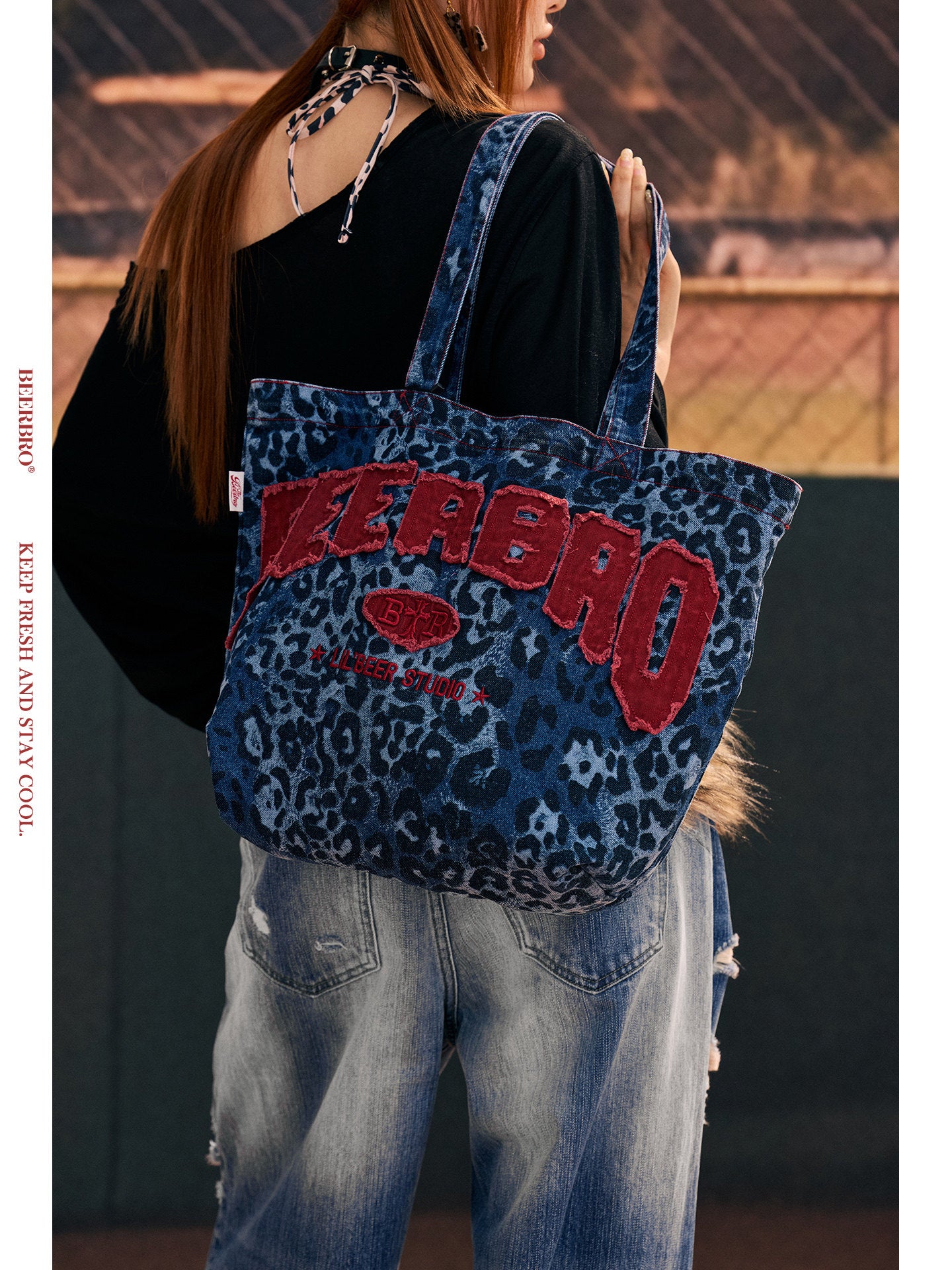 BeerBro Leopard Print Tote Bag